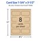 1-3/4" x 3-1/2" Rectangle Rounded Corners, Kraft Brown Business Cards